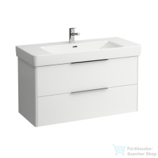 Laufen Base 101x44 cm-es 2 fiókos alsószekrény H813966 mosdóhoz,matt fehér H4024521102601 fürdőszoba bútor