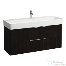 Laufen Base 118 cm széles két fiókos alsószekrény H810289 mosdóhoz,Sötétbarna szil H4024721102631 fürdőszoba bútor