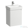 Laufen BASE 2.0 42x32 cm-es, 1 ajtós fali mosdótartó szekrény PRO S H815961 mosdóhoz, jobbos, fényes fehér H4112221082611