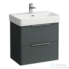 Laufen Base 57 cm széles két fiókos alsószekrény H818959 mosdóhoz,Traffic Grey H4022121102661 fürdőszoba bútor