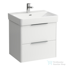 Laufen Base 57x44 cm-es 2 fiókos alsószekrény H810963 mosdóhoz,fényes fehér H4022321102611 fürdőszoba bútor