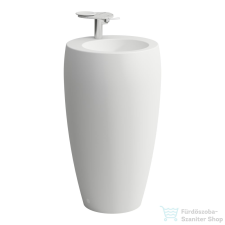 Laufen Ilbagnoalessi One 53x53x90 cm-es mosdó integrált mosdólábbal,matt fehér H8119727571041 szaniter