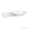 Laufen Ino 90x45 cm-es mosdó csaplyuk nélkül,pult a bal oldalon,matt fehér H8133017571091