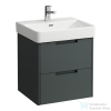 Laufen JUNA 52x44 cm alsószekrény, 2 fiók, PRO S H810962 mosdóhoz, Traffic Grey H4114621092661