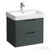 Laufen JUNA 62x44 cm alsószekrény, 2 fiók, PRO S H810964 mosdóhoz, Traffic Grey H4115021092661