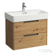 Laufen JUNA 72x40 cm alsószekrény, 2 fiók, VAL H810284 mosdóhoz, vad tölgy H4116221092671 fürdőszoba bútor