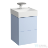 Laufen Kartell 44 cm széles 2 fiókos fali szekrény 815331 mosdóhoz,Grey Blue H4075080336451
