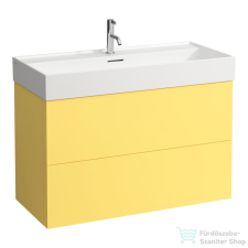 Laufen Kartell 98,4 cm széles két fiókos alsószekrény H810337 mosdóhoz,Mustard Yellow H4076320336441 fürdőszoba bútor