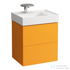 Laufen Kartell By Laufen 2 fiókos alsószekrény H810334 mosdóhoz,ochre brown H4075580336431 fürdőszoba bútor