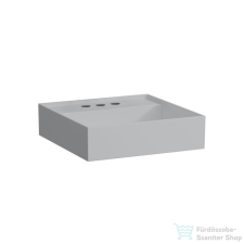 Laufen Kartell By Laufen 46x46 cm-es mosdó 3 csaplyukkal,matt szürke H8153317591581 szaniter