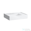 Laufen Kartell By Laufen 60x46 cm-es csaplyuk nélküli mosdó,speciálisan fedett lefolyóval,matt fehér H8103347571121