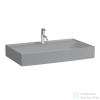 Laufen Kartell By Laufen 80x46 cm-es csiszolt aljú mosdó túlfolyó nélkül,matt szürke H8163367591111