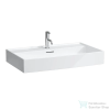 Laufen Kartell By Laufen 80x46 cm-es mosdó 1 csaplyukkal,LCC Active bevonattal,Fehér H810336A001041