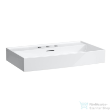 Laufen Kartell By Laufen 80x46 cm-es mosdó 3 csaplyukkal,fehér H8103360001081 szaniter