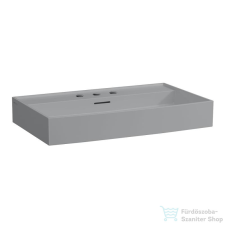 Laufen Kartell By Laufen 80x46 cm-es mosdó 3 csaplyukkal,Matt szürke H8103367591081 szaniter