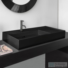 Laufen Kartell By Laufen 90x46 cm-es mosdó 1 csaplyukkal,fényes fekete H8103380201111 szaniter