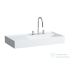 Laufen Kartell By Laufen 90x46 cm-es mosdó, bal oldali polccal,3 csaplyukkal,LCC Active bevonattal,fehér H810339A001581