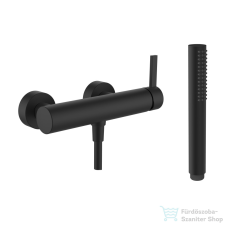 Laufen KARTELL zuhany csaptelep zuhanyszettel, PVD matt titán fekete H3313370811411 csaptelep