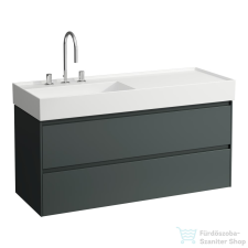 Laufen Lani 120 alsószekrény, 2 fiókkal, H813332 mosdóhoz, Traffic Grey H4039721122661 fürdőszoba bútor