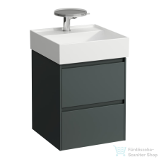 Laufen Lani 45 alsószekrény, 2 fiókkal, H815331 mosdóhoz, Traffic Grey H4039221122661 fürdőszoba bútor