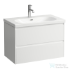Laufen Lani 78,5 cm-es 2 fiókos alsószekrény H810087 mosdóhoz,fényes fehér H4035521122611