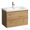 Laufen Lani 78,5 cm-es 2 fiókos alsószekrény H810087 mosdóhoz,Vad tölgy H4035521122671