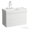 Laufen Lani 90 alsószekrény, 2 fiókkal, H810338 mosdóhoz, matt fehér H4039521122601