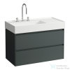 Laufen Lani 90 alsószekrény, 2 fiókkal, H810338 mosdóhoz, Traffic Grey H4039521122661