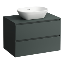 Laufen Lani Pultos Alsószekrény 2 fiókkal kivágással középen 785 mm Traffic Grey fürdőszoba bútor