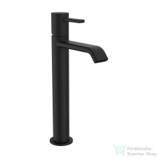 Laufen MEDA magasított mosdó csaptelep, leeresztő nélkül, PVD matt titán fekete HF506614428000 csaptelep