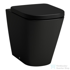 Laufen MEDA perem nélküli,mélyöblítésű,falhoz tolható álló wc,matt fekete H8231117160001 szaniter