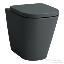 Laufen MEDA perem nélküli,mélyöblítésű,falhoz tolható álló wc,matt grafit H8231117580001 szaniter
