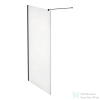 Laufen PRO 120 cm-es Walk-in zuhanyfal átlátszó üveggel, matt fekete profillal és merevítővel, H2609524500001