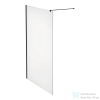 Laufen PRO 140 cm-es Walk-in zuhanyfal átlátszó üveggel, matt fekete színű profillal és merevítővel, H2609534500001