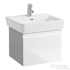 Laufen PRO alsószekrény,1 fiókkal, 818951 mosdóhoz, belső fiókkal, fényes fehér H4830240954751 fürdőszoba bútor