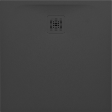 Laufen Pro négyzet alakú zuhanytálca 90x90 cm fekete H2109560800001 kád, zuhanykabin