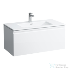 Laufen Pro S 100x50 cm-es 1 fiókos mosdó és alsószekrény kombináció,fényes fehér H8609654751041 fürdőszoba bútor