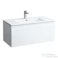 Laufen Pro S 100x50 cm-es 1 fiókos mosdó és alsószekrény kombináció,matt fehér H8609654631041 fürdőszoba bútor