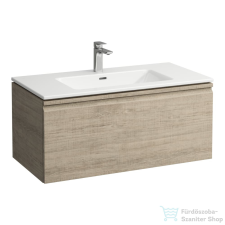 Laufen Pro S 100x50 cm-es 1 fiókos mosdó és alsószekrény kombináció,világos tölgy H8609654791041 fürdőszoba bútor