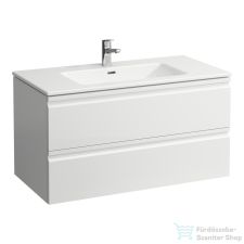 Laufen Pro S 100x50 cm-es 2 fiókos mosdó és alsószekrény kombináció,fényes fehér H8619654751041 fürdőszoba bútor