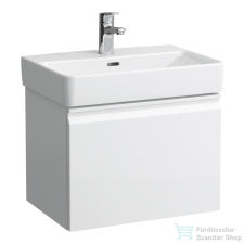 Laufen Pro S 51x37x39 cm-es 1 fiókos alsószekrény H818958 mosdóhoz belső fiókkal,matt fehér H4830220954631 fürdőszoba bútor