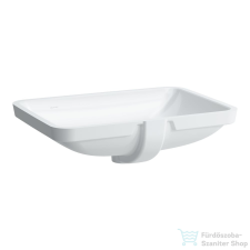 Laufen Pro S 60x40 cm-es alulról beépíthető csiszolt mosdó,fehér H8119690001091 szaniter