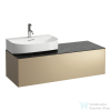Laufen Sonar 117,5x45,5x34 cm-es 1 fiókos alsószekrény H816341,H816342 mosdókhoz,Gold&amp;Nero Marquina H4054520341401