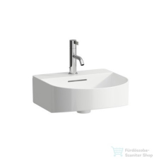 Laufen Sonar 41x42 cm-es csiszolt aljú kézmosó, matt fehér H8163417571041 szaniter