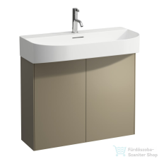 Laufen Sonar 77,6 cm széles 2 ajtós alsószekrény H810344 mosdóhoz,Titanium H4054850340421 fürdőszoba bútor