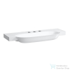 Laufen The New Classic 120x48 cm-es szekrényre illeszthető mosdó 3 csaplyukkal,túlfolyó nélkül,matt fehér H8138587571581