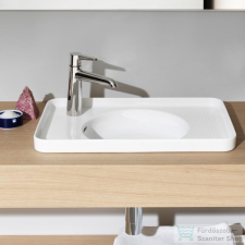 Laufen Val 55x36 cm-es beépíthető mosdó bal oldali csaplyukkal,Fehér H8172810001051 szaniter