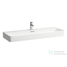 Laufen Val SaphirKeramik 120x42 cm-es mosdó 1 csaplyukkal,LCC bevonattal,H8102894001041 szaniter