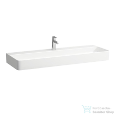 Laufen Val SaphirKeramik 120x42 cm-es mosdó 1 csaplyukkal,túlfolyó nélkül,fehér H8102890001111 szaniter