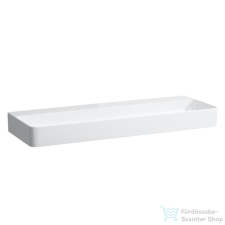 Laufen Val SaphirKeramik 120x42 cm-es mosdó csaplyuk és túlfolyó nélkül,fehér H8102890001121 szaniter